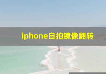 iphone自拍镜像翻转