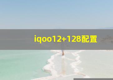 iqoo12+128配置