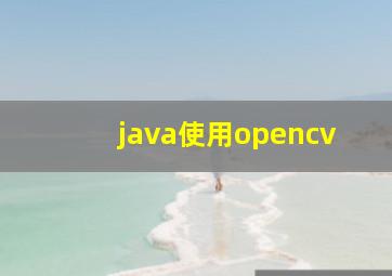 java使用opencv