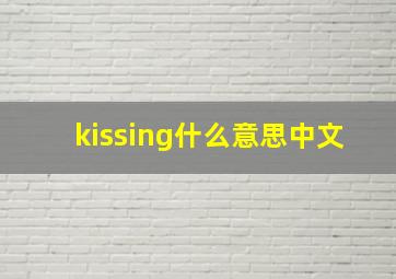 kissing什么意思中文