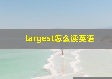 largest怎么读英语