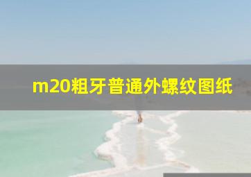 m20粗牙普通外螺纹图纸