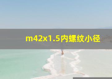 m42x1.5内螺纹小径