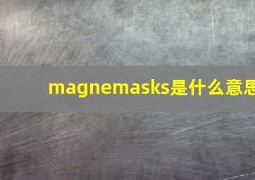 magnemasks是什么意思