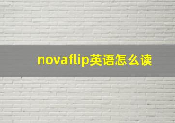 novaflip英语怎么读