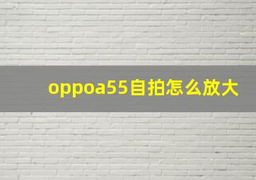 oppoa55自拍怎么放大