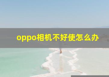 oppo相机不好使怎么办