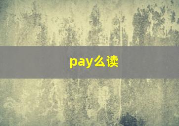 pay么读