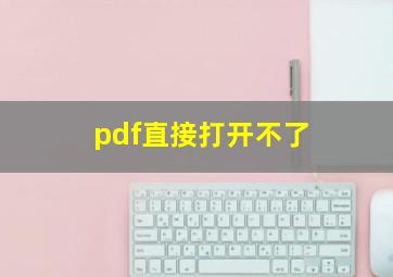 pdf直接打开不了