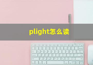 plight怎么读