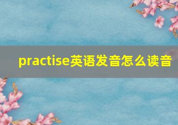 practise英语发音怎么读音