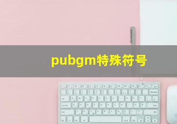 pubgm特殊符号