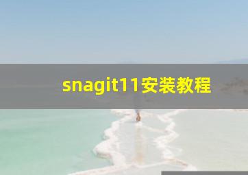 snagit11安装教程