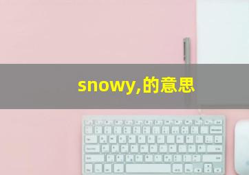 snowy,的意思