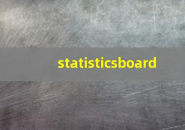 statisticsboard