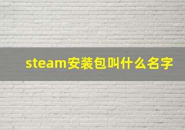 steam安装包叫什么名字