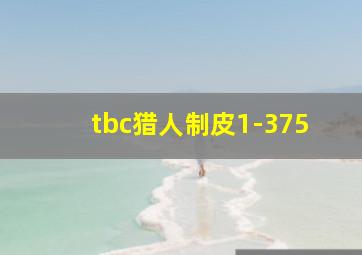 tbc猎人制皮1-375