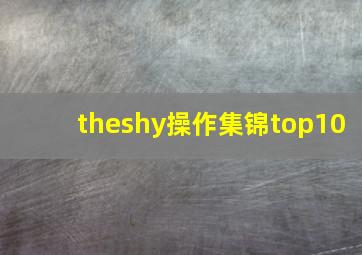 theshy操作集锦top10