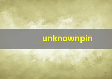 unknownpin