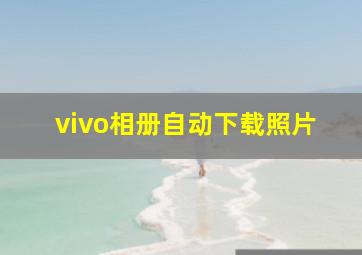 vivo相册自动下载照片