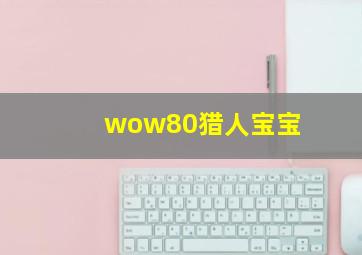 wow80猎人宝宝