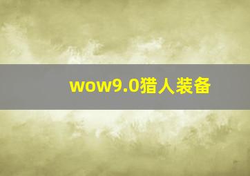 wow9.0猎人装备