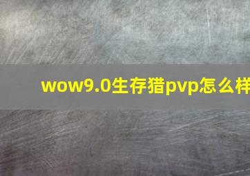 wow9.0生存猎pvp怎么样