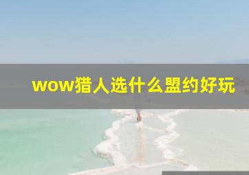 wow猎人选什么盟约好玩