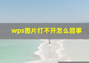 wps图片打不开怎么回事