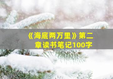 《海底两万里》第二章读书笔记100字