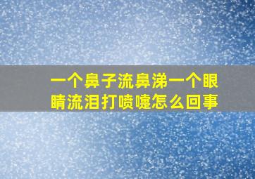 一个鼻子流鼻涕一个眼睛流泪打喷嚏怎么回事