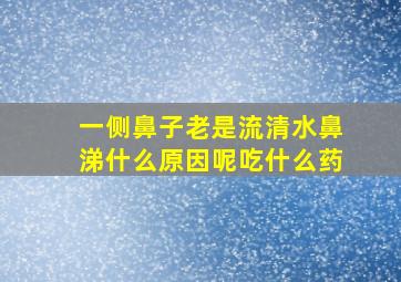 一侧鼻子老是流清水鼻涕什么原因呢吃什么药