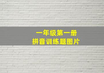 一年级第一册拼音训练题图片