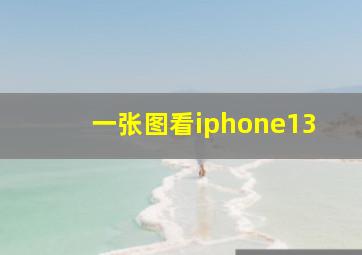 一张图看iphone13