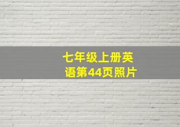 七年级上册英语第44页照片