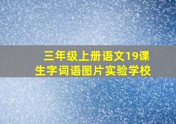 三年级上册语文19课生字词语图片实验学校