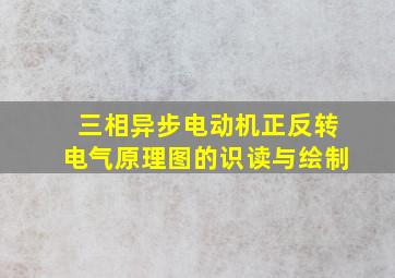 三相异步电动机正反转电气原理图的识读与绘制