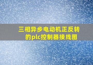 三相异步电动机正反转的plc控制器接线图