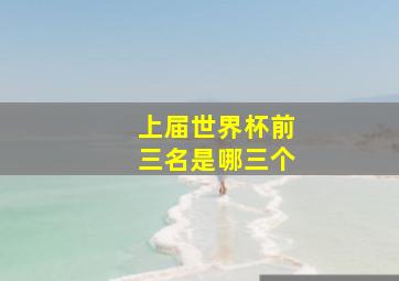 上届世界杯前三名是哪三个