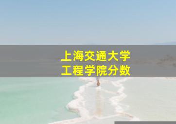 上海交通大学工程学院分数