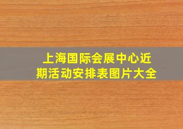 上海国际会展中心近期活动安排表图片大全