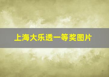 上海大乐透一等奖图片