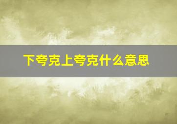 下夸克上夸克什么意思