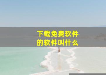 下载免费软件的软件叫什么