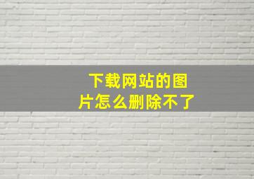 下载网站的图片怎么删除不了