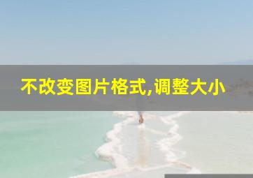 不改变图片格式,调整大小