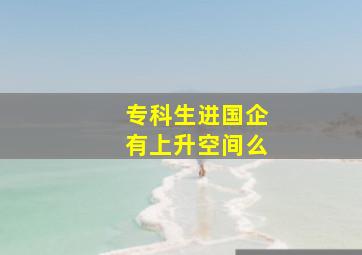 专科生进国企有上升空间么