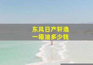 东风日产轩逸一箱油多少钱