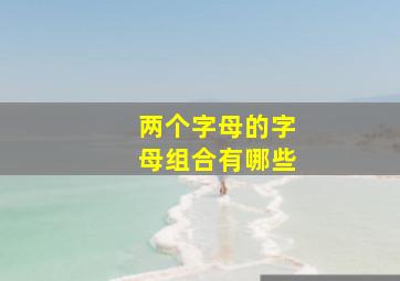 两个字母的字母组合有哪些