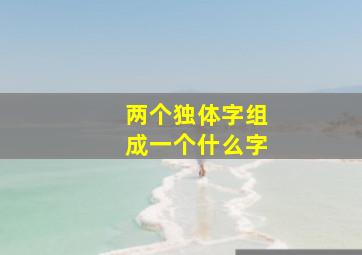 两个独体字组成一个什么字